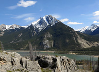 Cinquefoil Mountain from across the Athabasca Valley