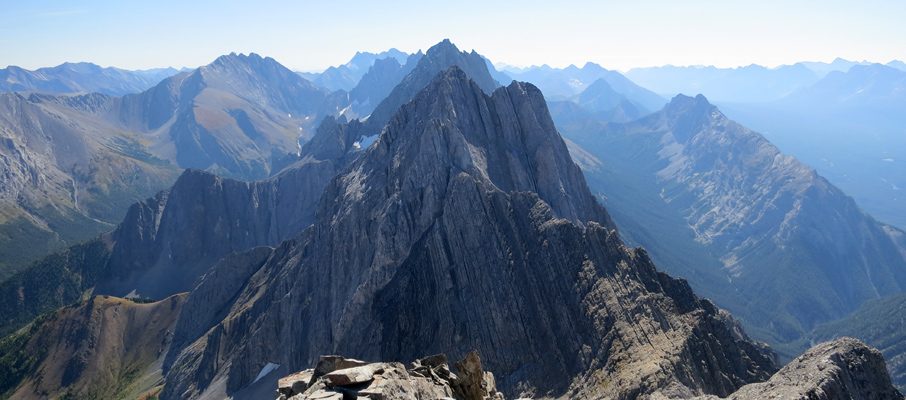 Mt. Brock's Impressive North Face from the Summit