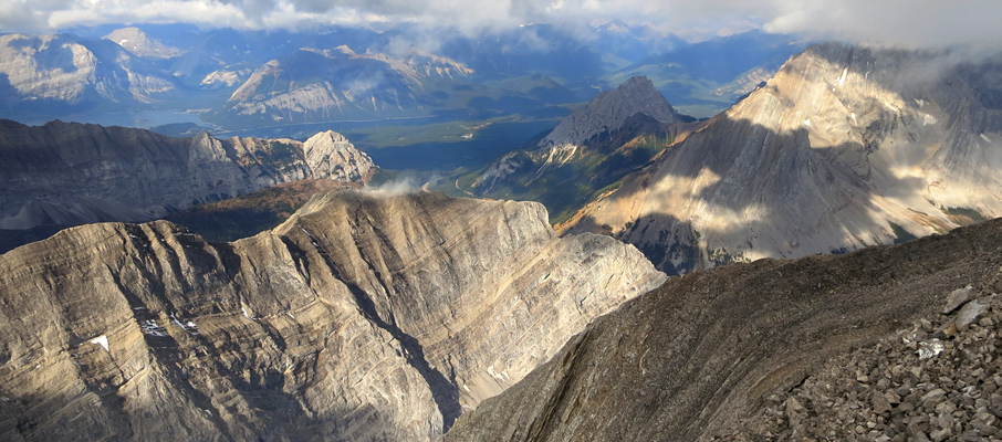 The western view towards the Kananaskis Lakes