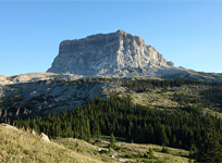 Chief Mountain from near the trailhead.